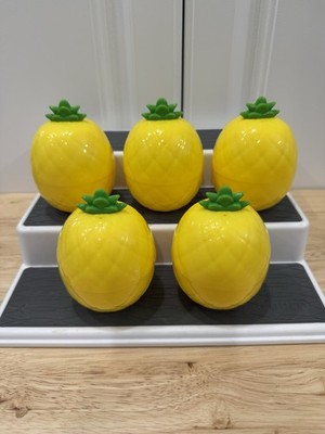 Empty Pineapple Capsules Eggs Lot Of 5