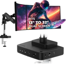 SABRENT DS-T4WA Thunderbolt 4 Docking Station with VESA Monitor Arm Desk Mount