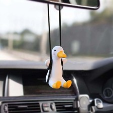Swinging Car Hanging Ornament Cute Rearview Mirror Decor Funny Auto