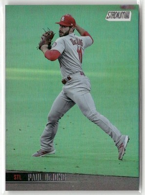 2021 Stadium Club #40 Paul DeJong Rainbow Foilboard #/25