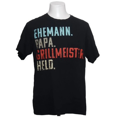 Port & Company, T-shirt, Größe: L, Schwarz/Mehrfarbig, Baumwolle, Print #fHV