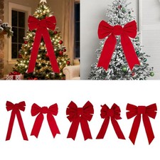 Red Big Bow Decor Ornament Large Christmas Bow for Baby Shower Party Holiday