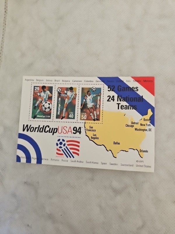 WORLD CUP USA 94 original stamp collection in mint condition 