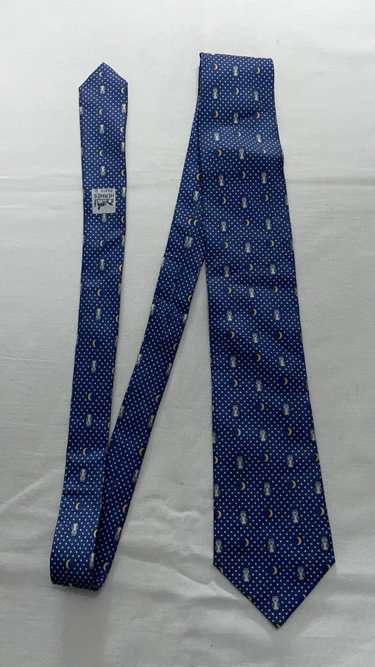 Cravatta Hermès Paris 100% Seta - Imagen 3 de 4