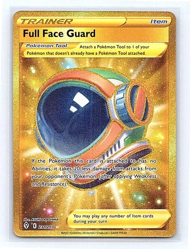 Full Face Guard (Secret) Holo 231/203 SWSH07: Evolving Skies Secret Rare NM