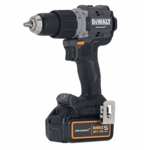 NEW DeWALT & McLaren F1 18V XR 2 Piece Drill & Hammer 2 x 5.0Ah Combo Kit - Picture 2 of 4