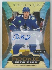 2023-24 UD Trilogy Aidan McDonough Rookie Premieres Level 1 Auto 157/349 #133
