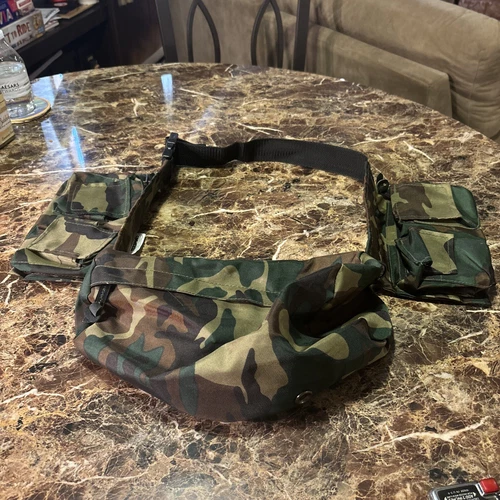 Texsport Hunting Green Camo Gear Tool Belt Camouflage Adjustable Canvas Waist