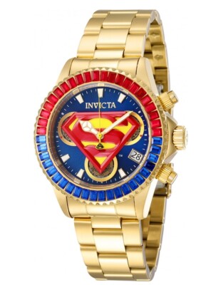 Invicta DC Comics Women's 40mm Limited Crystals Swiss Chrono Watch 41268