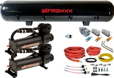 airmaxxx Dual 480 Black Air Compressors w/5 Gallon Steel Tank & Wiring Kit
