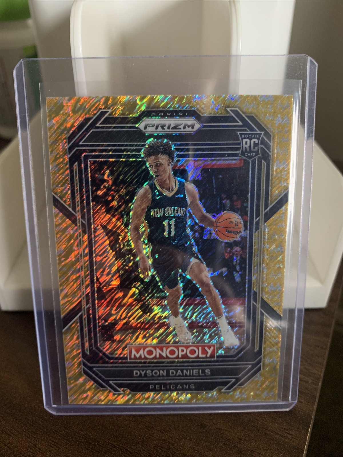 22-23 Panini NBA Prizm Monopoly Dyson Daniels RC #57 Gold Shimmer /500 Pelicans