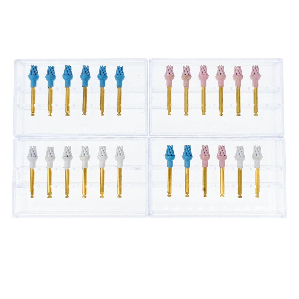 Rueda de pulido de resina compuesta de caucho dental fresas flexibles en espiral RA kit de pulido Foto 2 de 3