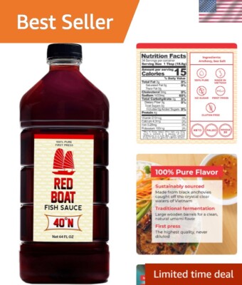 Fish Sauce | Premium 40°N fish sauce sustainably made with just two ingredien...