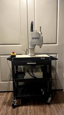 Seiko Epson G3 SCARA Robot Arm + RC180 + Controller TP1 + Emergency Stop/Cables
