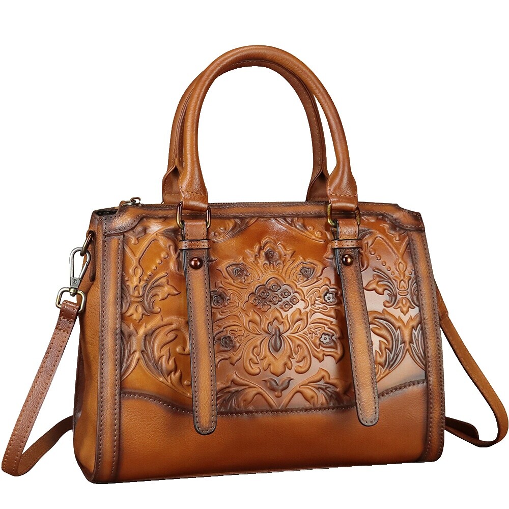 Cognac Leather Handbag | eBay display picture 1