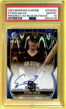 2023 Bowman Chrome Auto Blue Raywave /150 Ethan Salas #CPA-ESS PSA 10 JW1