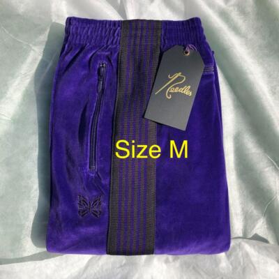 パンツ NEEDLES Narrow Track Pants Velour Purple Needles Velour Narrow Track Pant - Purple | Garmentory