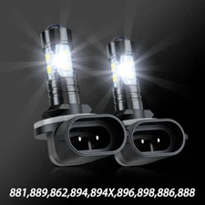 For Freightliner M2 106 2011-2017 Front LED Fog Light Bulbs 896 898 886 888 881