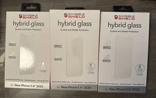 (Set of 3) New Invisible Shield Hybrid Glass for Apple iPhone 12 Mini 5.4"
