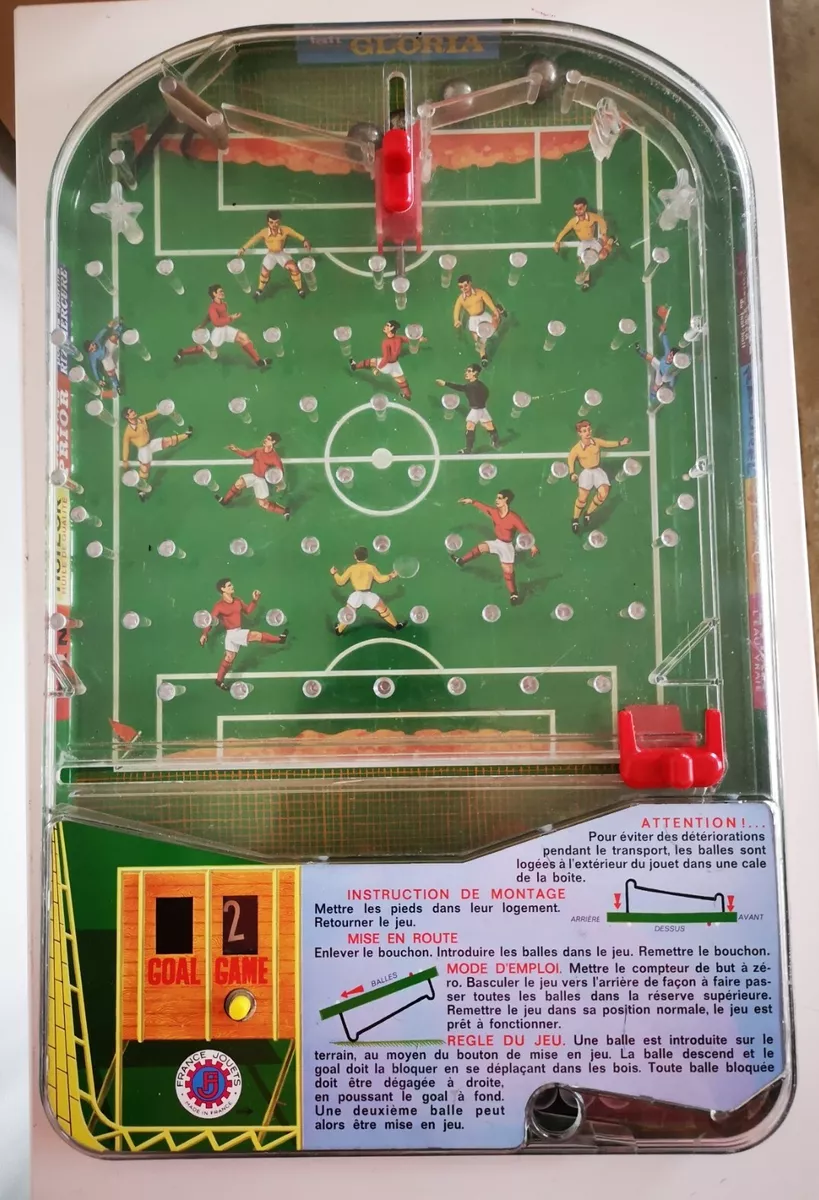 Vintage Jeu Football Foot FRANCE JOUETS genre Flipper Jouet en