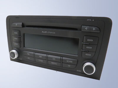 Audi CD Radio Chorus II Audi A3 S3 8P  CD-Wechslersteuerung inkl. Code