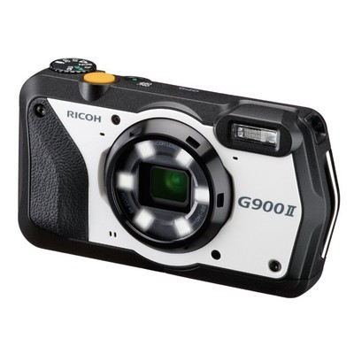RICOH G900 II Waterproof Camera with Camera Memo Feature Black and Pearl White