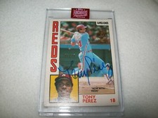 2019 TOPPS ARCHIVES 1984 OPC TONY PEREZ SIGNED AUTO #D1/27 CINCINNATI REDS