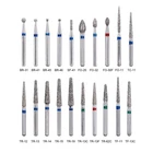 100Pcs Dental Diamond Burs For High Speed Handpiece Medium FG 1.6MM Assorted