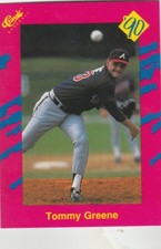 FREE SHIPPING-MINT-1990 Classic T22 TOMMY GREENE ATLANTA BRAVES