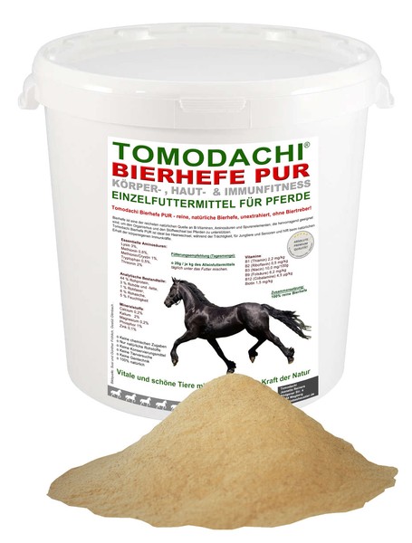Bierhefe Pferd Bierhefe Pur Biotinkur Pferd Vitamine Haut Fell Verdauung 4Kg-image