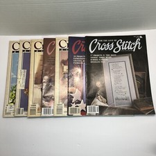 Lot Of 7 CROSS STITCH Magazines - 1988-90 - Embroidery - Vintage Patterns