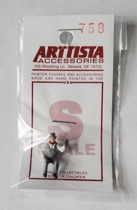 Arttista 758 Fireman Waving S SCALE Figure Model Trains NEW eBay