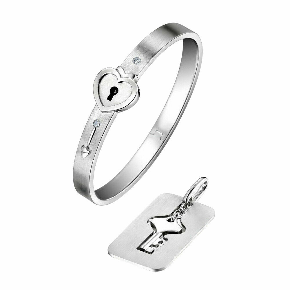 QualGifts Heart Charm Keychain – Stainless Steel Wire & Zinc Alloy, Silver/Pink, Purse Or Bag Decor - View #7