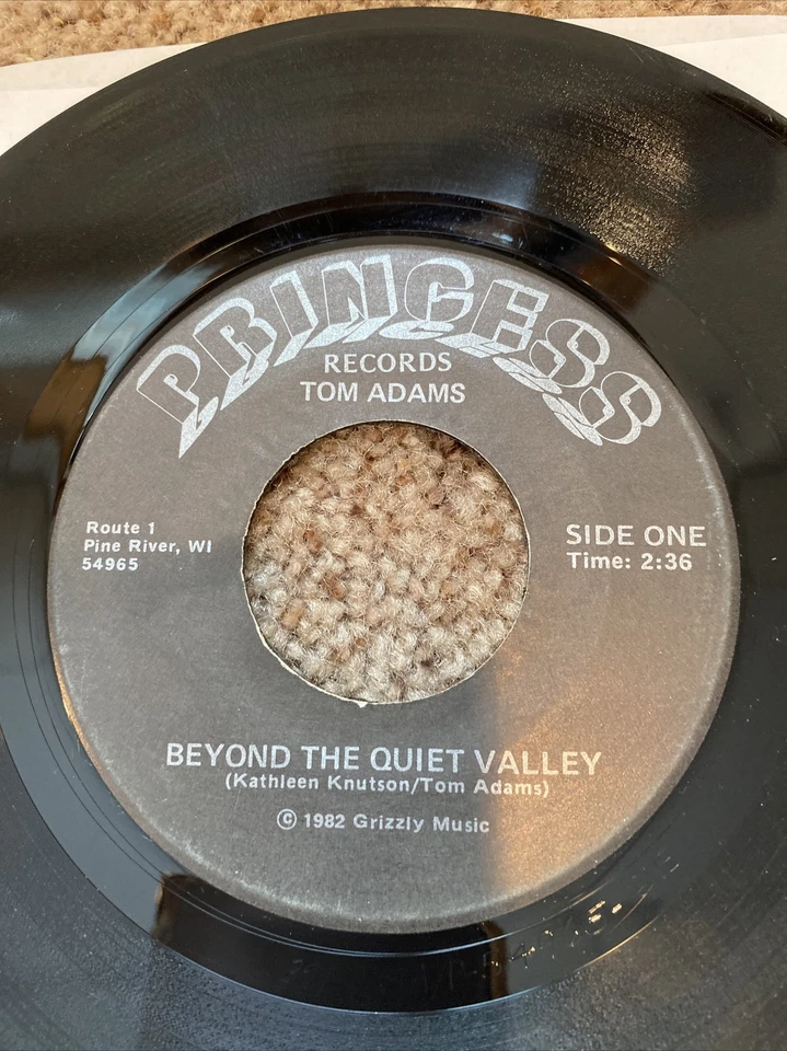 45 Rpm Vinyl Kathleen Knutson, Walking In The Shadows/ Betond The Quiet Valley Foto 4 de 4