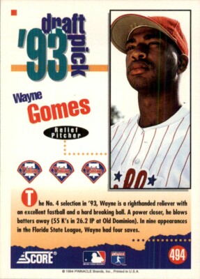 1994〜1995 ゴメス　GOMES  PARCO 美品　19冊　レア 1994 Score MLB Wayne Gomes #494 | eBay