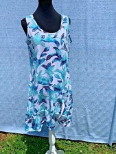 SALE @ PRAIRIE COTTON Hawaiian Lei Pool Side Beach Dress NEW Women Sz S ❤️sj17j4