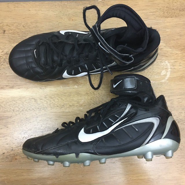 Nike Men’s Size 14 314108011 Black Football Cleats Hook/Loop Lace