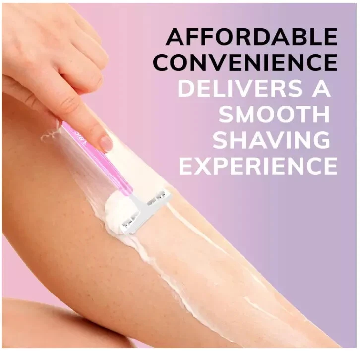 Maquinillas de afeitar desechables BIC Silky Touch de doble hoja para mujer - 40 unidades (4 paquetes de 10) Foto 4 de 4