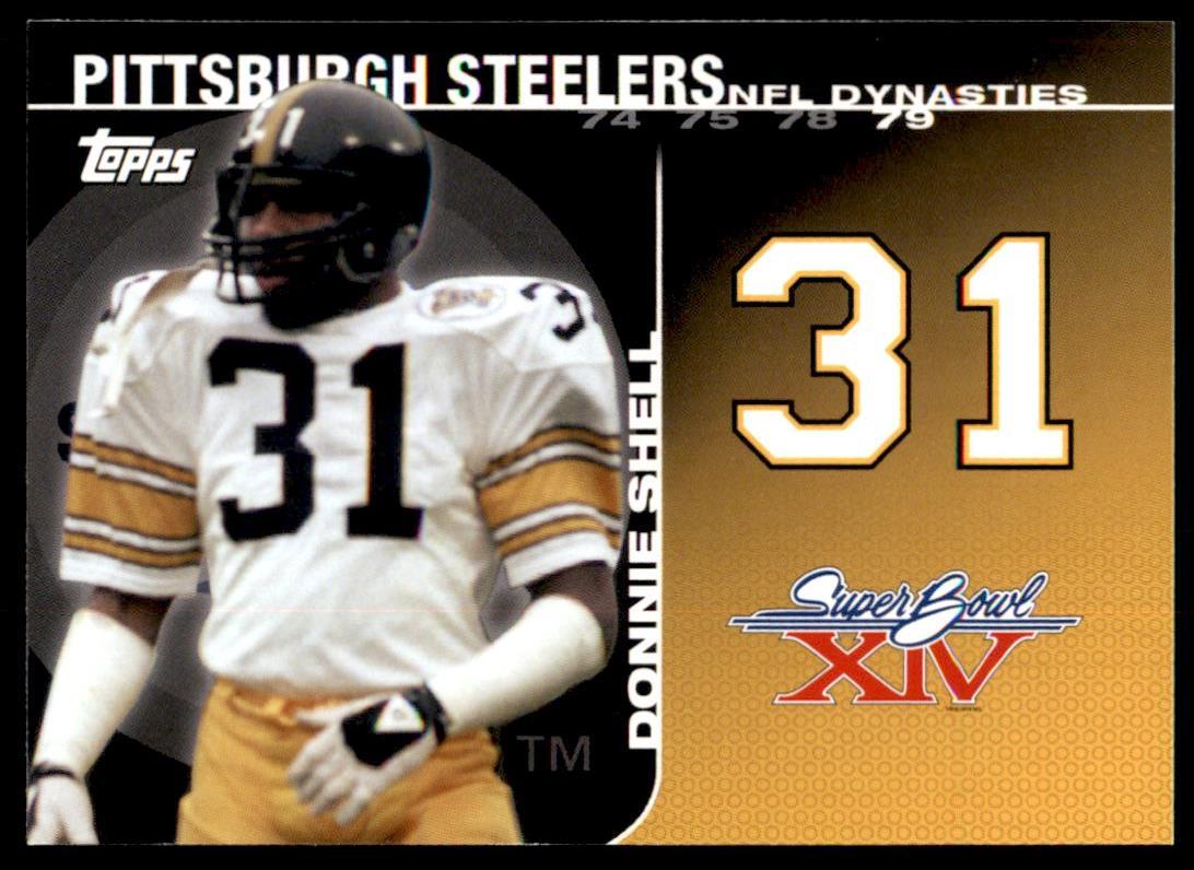 Donnie Shell 2008 Tops NFL Dynasties Tributes Card# DYN-DSH