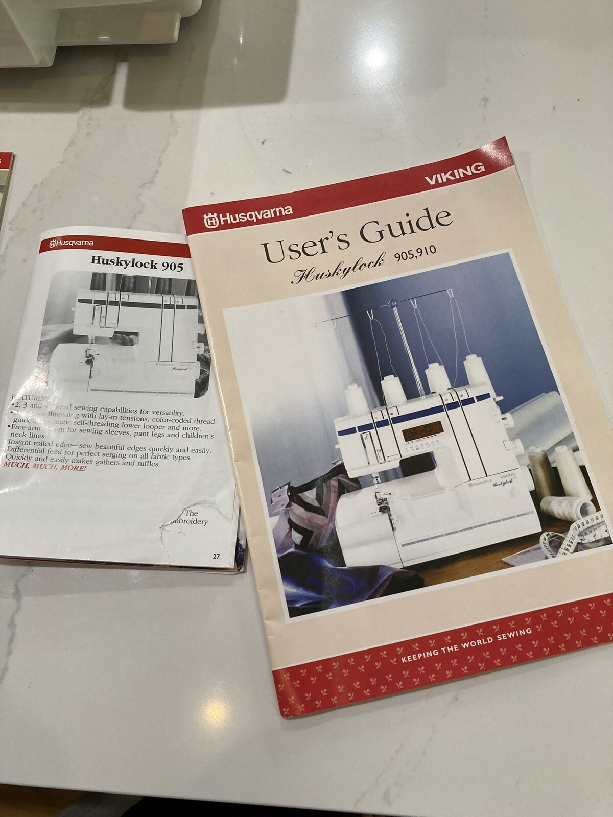 NEW Husqvarna Viking Huskylock 905 Serger W/ Extras As Pictured eBay