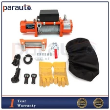13500LB Electric Winch Towing Trailer Steel Cable Off Road Remote Control 12V