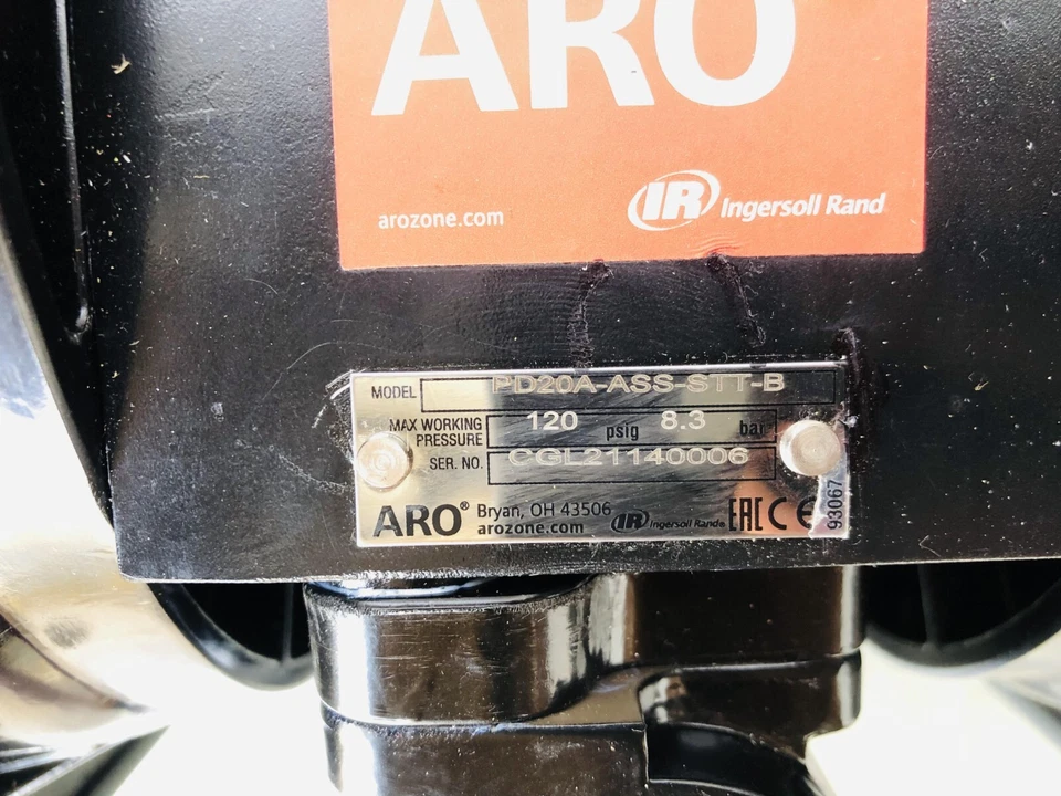 Ingersoll Rand Aro PD20A-ASS-STT Air Operated Double Diaphragm Pump 2" SS - Image 3 of 4