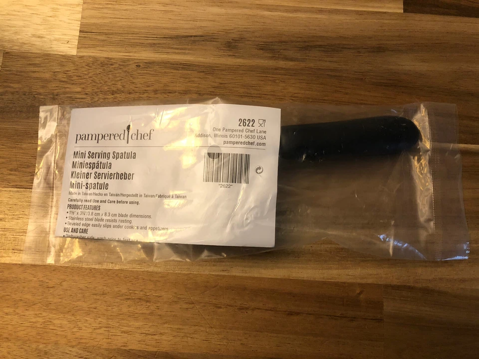 Pampered Chef Mini Metal Serving Spatula FREE SHIP New 3.5 Inch Blade - Image 2 of 3