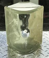 Corner Glass Block 8 x 3 7/8” Weck Standard Series Made in Germany New Old Stock