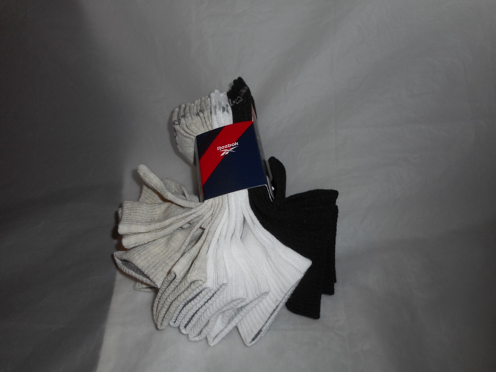 Reebok 10 pk Ladies Quarter Cut Feather Weight Multi Color Socks Shoe Size 4-10 thumbnail 10