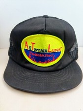 Vintage USA MADE All Terrain Lures Fishing Patch Trucker Hat Snapback Cap 80s 90