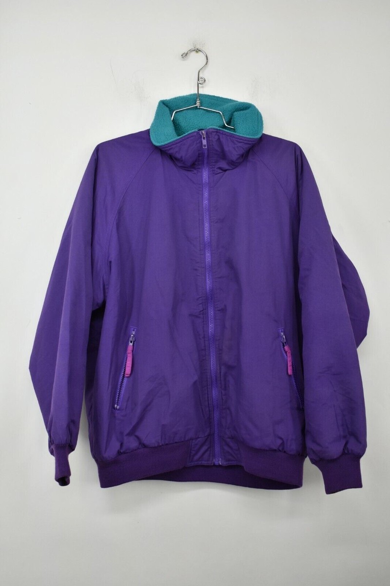 VTG Black Ice Purple Zip Front Long Sleeve Athletic Soft VTG Black Ice Purple Zip Front Long Sleeve Athletic Soft