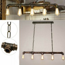 Retro Industrial Wasserrohr H?nge Lampe Esszimmer Pendelleuchte Deckenlampe E27