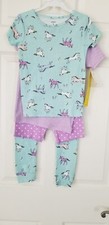 CARTER'S GIRL'S 4PC PIJAMAS COTTON SETS SIZE 5