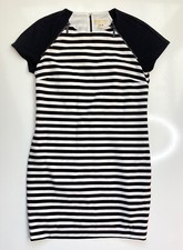 MICHAEL Michael Kors Black/White Striped Shift Dress / Women’s Size 12
